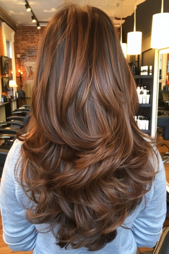 Sunkissed brunette Hair color