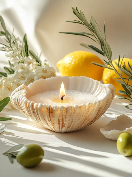 Unscented candles can be used